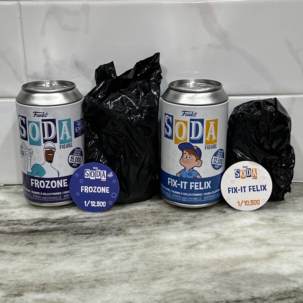 Funko Soda Disney FIX IT FELIX & D23 FROZONE Sealed Packs NEW Incredibles Ralph